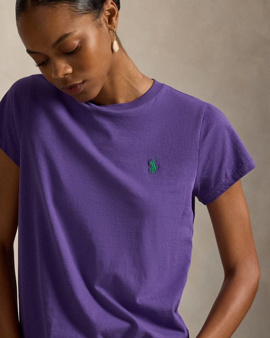 Polo Ralph Lauren Womens Cotton Jersey Crewneck Tee