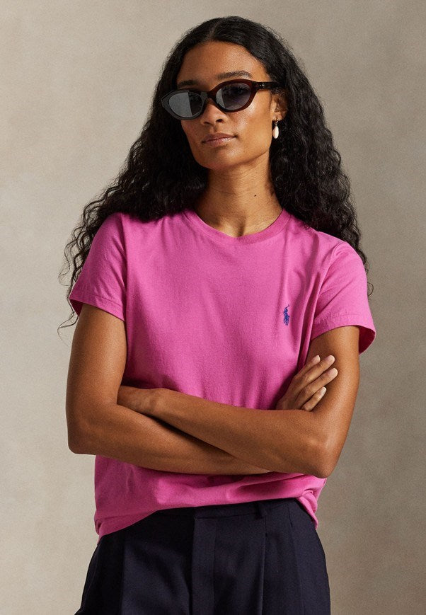 Load image into Gallery viewer, Polo Ralph Lauren Womens Cotton Jersey Crewneck Tee
