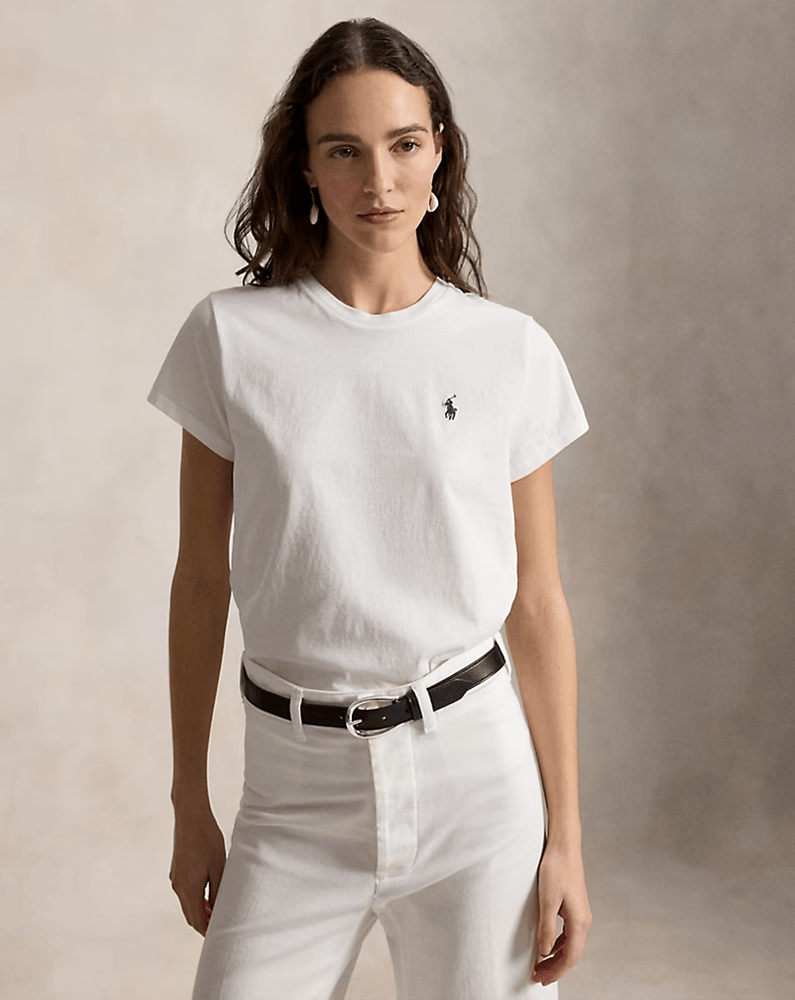Load image into Gallery viewer, Polo Ralph Lauren Womens Classic Fit Cotton Jersey Crewneck Tee
