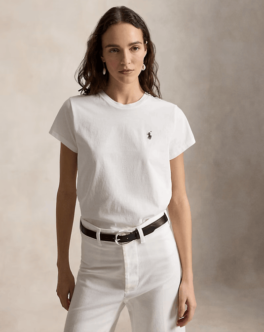 Polo Ralph Lauren Womens Classic Fit Cotton Jersey Crewneck Tee