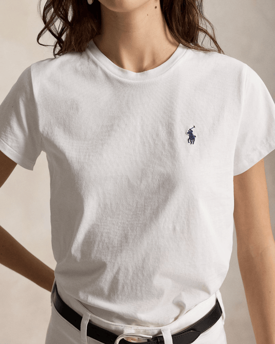Polo Ralph Lauren Womens Classic Fit Cotton Jersey Crewneck Tee