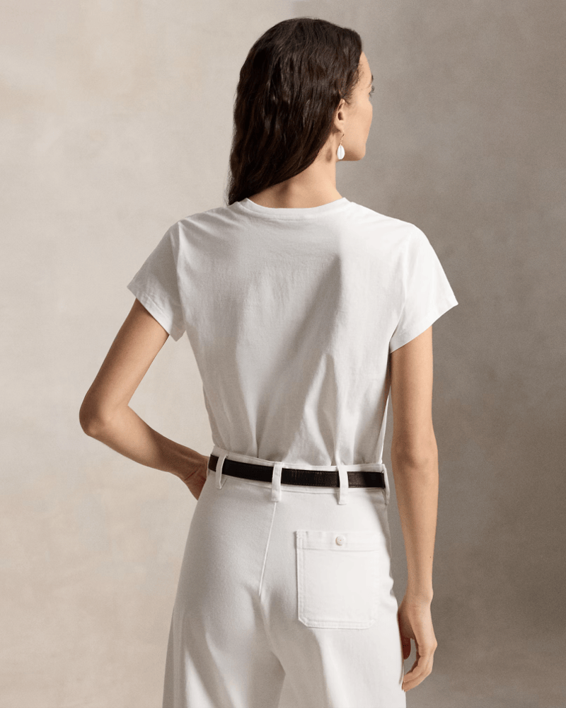 Load image into Gallery viewer, Polo Ralph Lauren Womens Classic Fit Cotton Jersey Crewneck Tee
