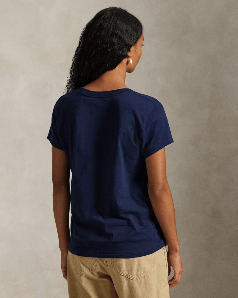 Load image into Gallery viewer, Polo Ralph Lauren Womens Cotton Jersey V-Neck T-Shirt
