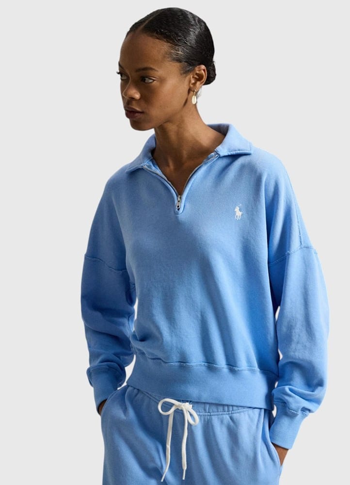 Load image into Gallery viewer, Polo Ralph Lauren Womens Lightweight Fleece Quarter-Zip
