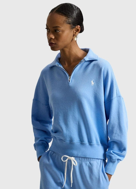 Polo Ralph Lauren Womens Lightweight Fleece Quarter-Zip