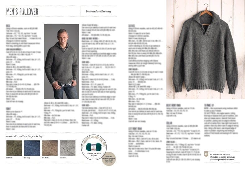 Load image into Gallery viewer, Patons Pattern Book - Mens Pullover
