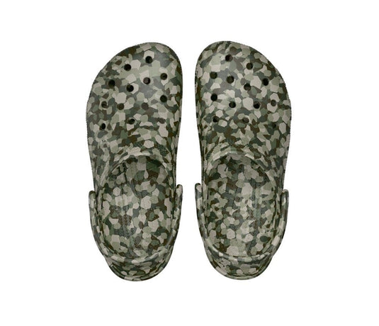 Crocs Classic Confetti Clog - Army Green