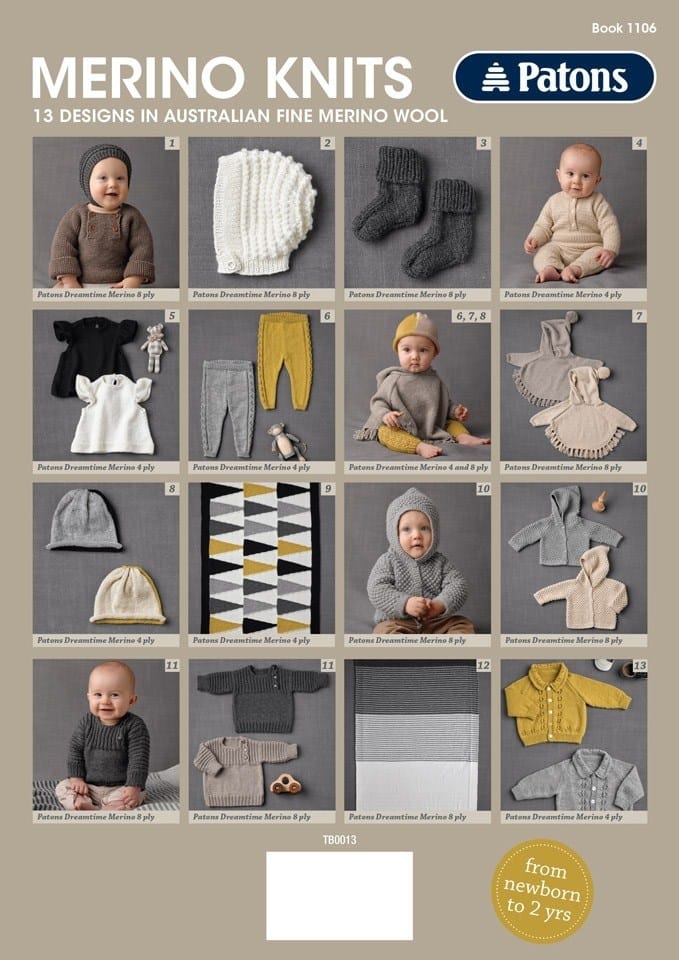 Load image into Gallery viewer, Patons Pattern Book - Merino Baby
