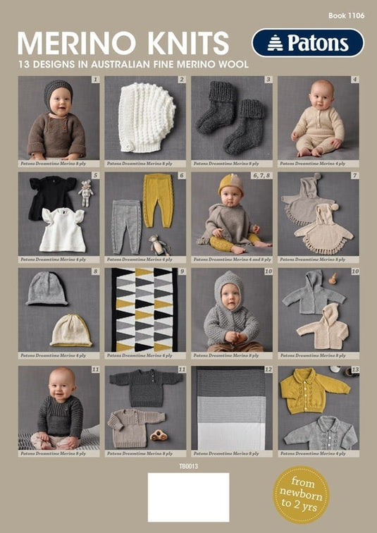 Patons Pattern Book - Merino Baby
