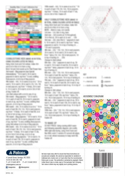Patons Crochet Garden Throw Book