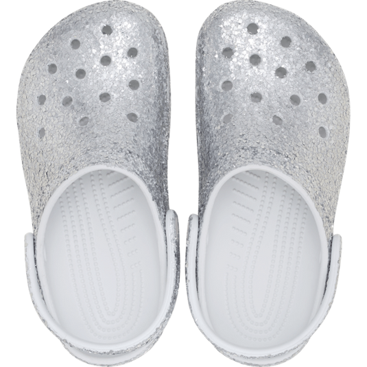 Crocs Kids Classic Dazzle Glitter Croc - Silver