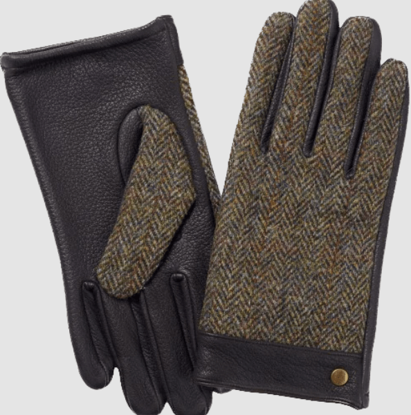 Failsworth Harris Tweed Sheepskin Leather Gloves