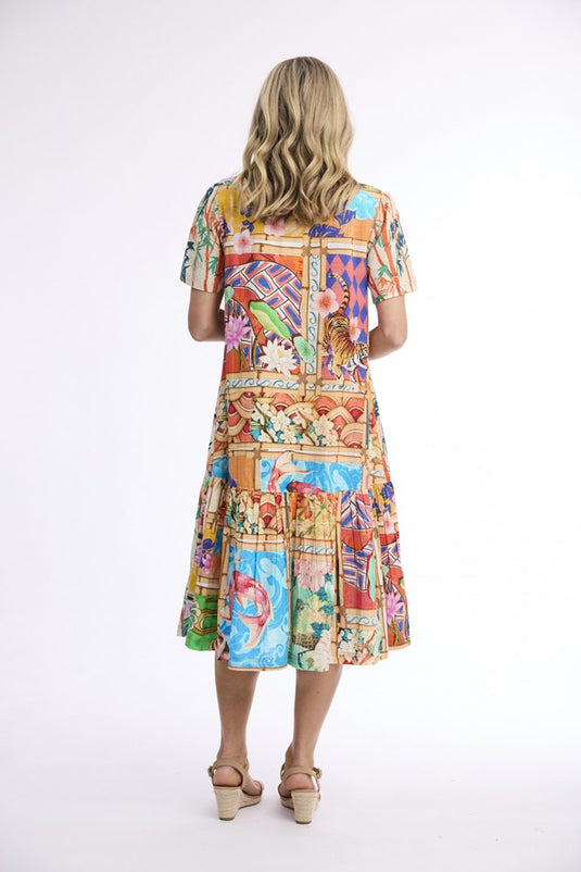Orientique Womens Garniers Dress Patch Long