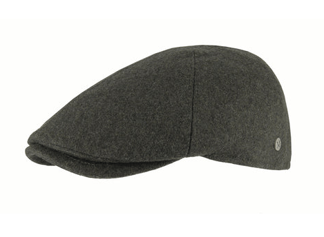M By Flechet Wool Blend 6-Piece Fitted Flat Cap