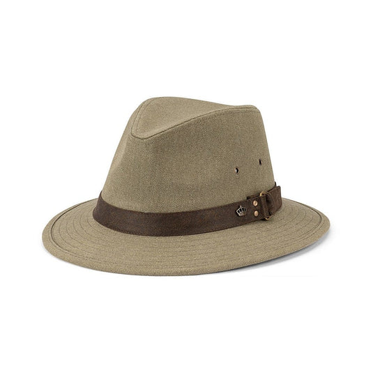 Avenel Hats Benji Blocked Washed Cotton Canvas Safari - Olive