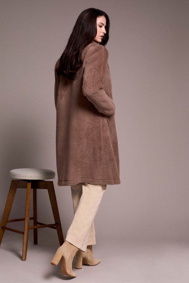 Load image into Gallery viewer, Tribal Womens Soft Plush Button-Front Coat
