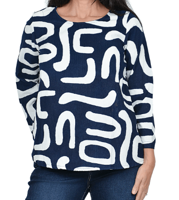 Load image into Gallery viewer, Orientique Womens Cord Printed Top Contemporary
