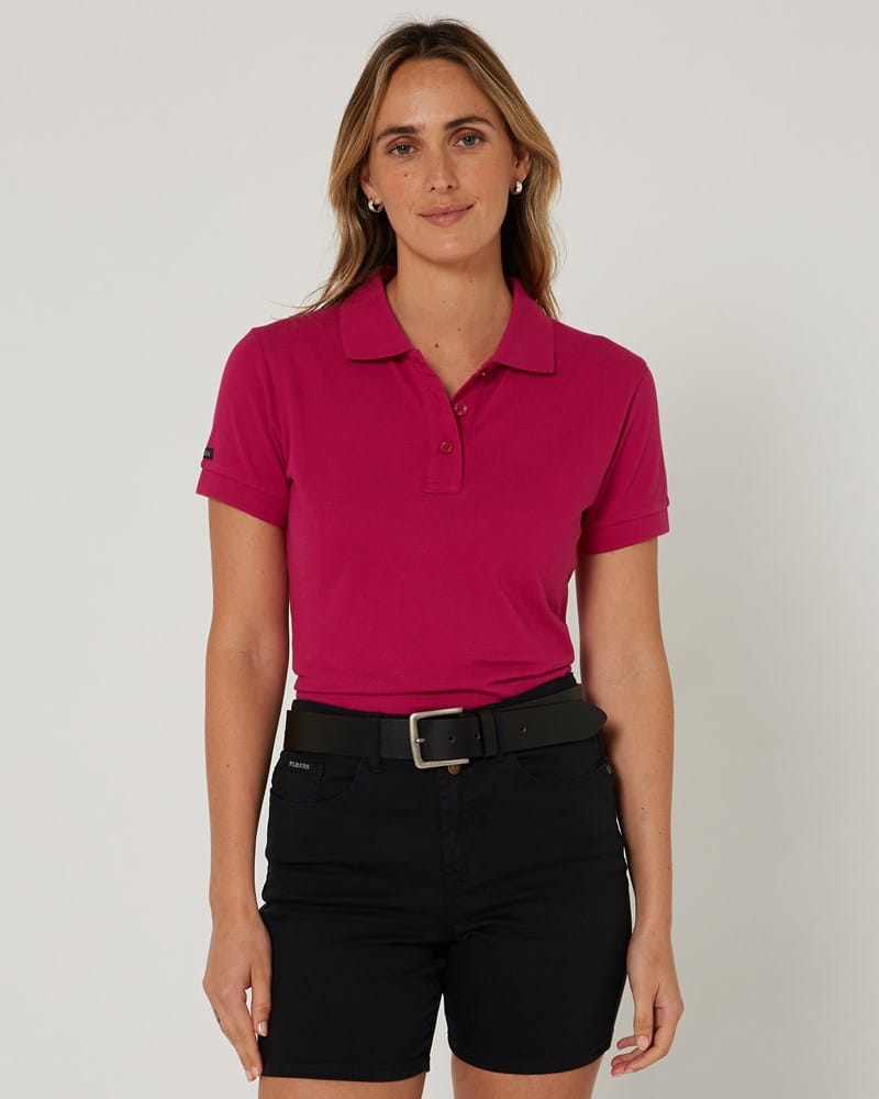 Load image into Gallery viewer, Pilbara Womens Classic Cotton Polo - Fuschia
