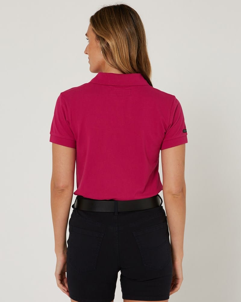 Load image into Gallery viewer, Pilbara Womens Classic Cotton Polo - Fuschia
