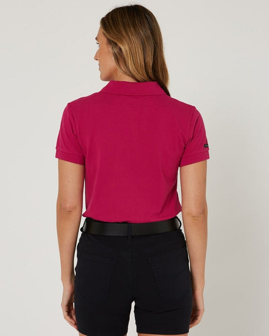 Pilbara Womens Classic Cotton Polo - Fuschia