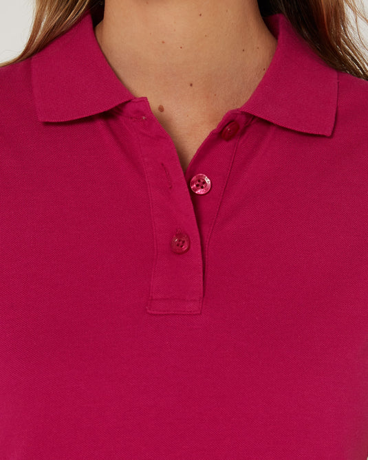 Pilbara Womens Classic Cotton Polo - Fuschia