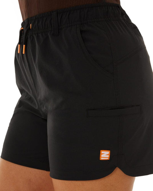 Zadie Womens Z-Lite Comfort with 4 Way Stretch Short - Black