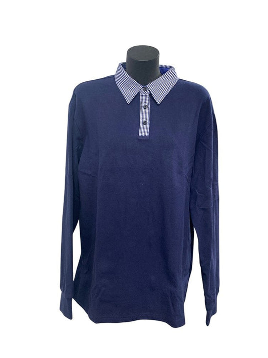 Murals Womens Half Button Jumper - Navy