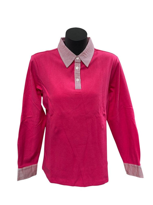 Murals Womens Full Button Jumper - Pink