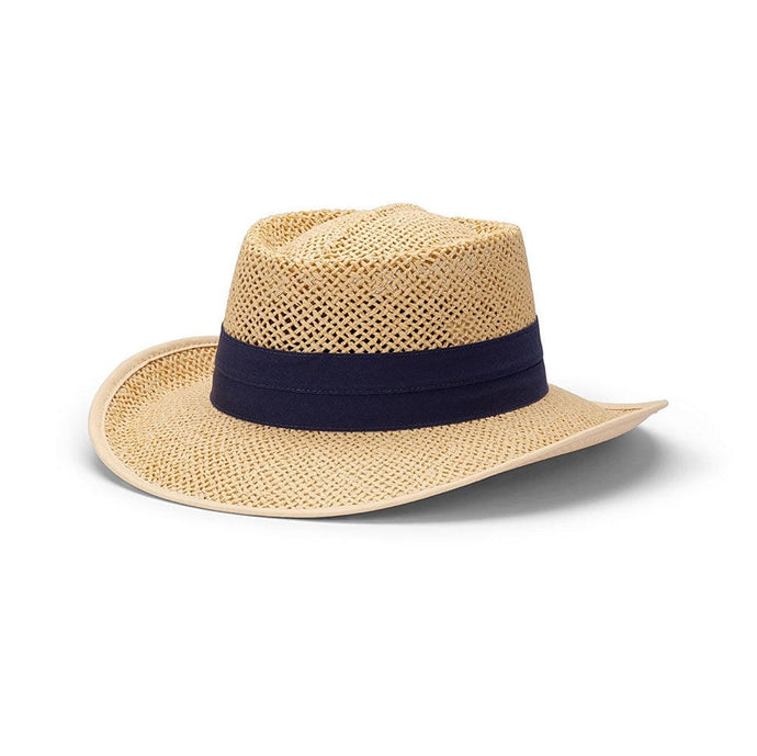 Avenel Hats Rio Openweave Downunder Panama - Natural/Navy
