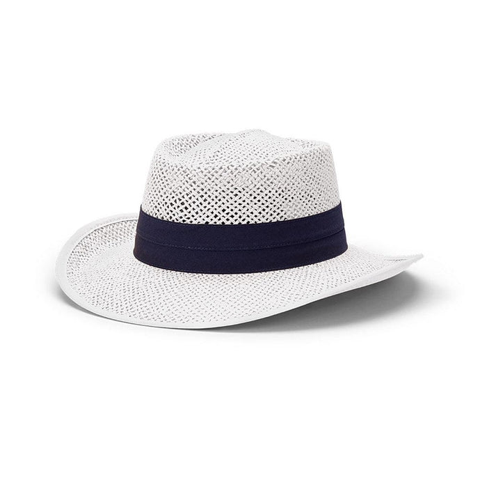 Avenel Hats Rio Openweave Downunder Panama - White/Navy