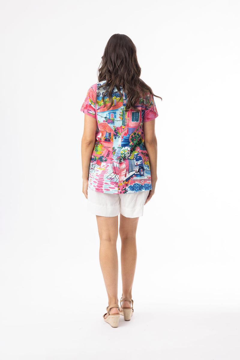 Load image into Gallery viewer, Orientique Womens T-Shirt Contemporary Crew - Scooter
