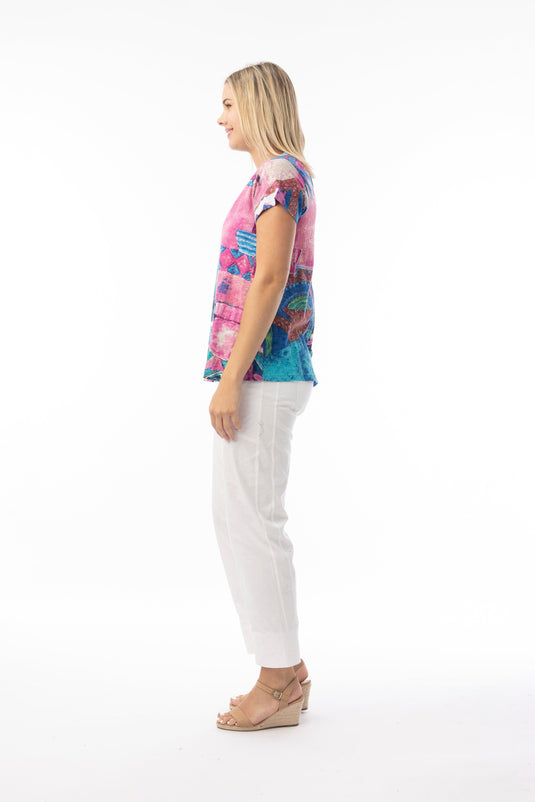 Orientique Womens T-Shirt Contemporary V