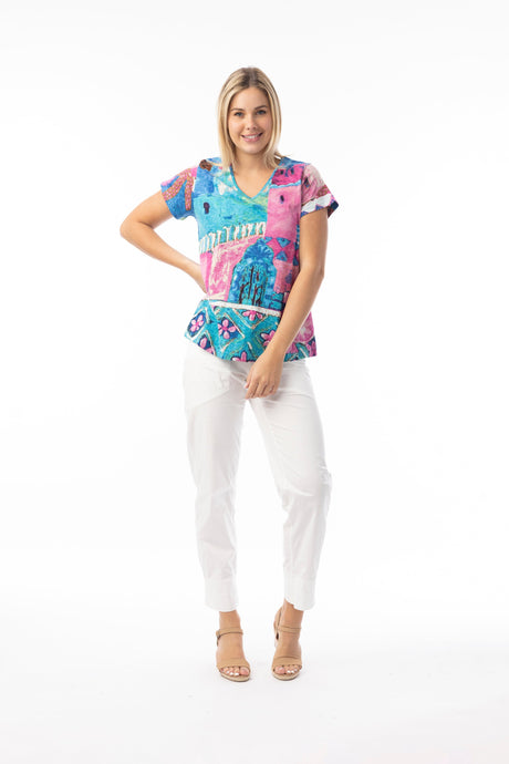 Orientique Womens T-Shirt Contemporary V