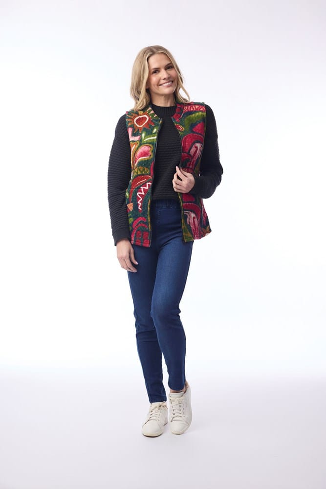 Load image into Gallery viewer, Orientique Womens Vest - Tropical Fun
