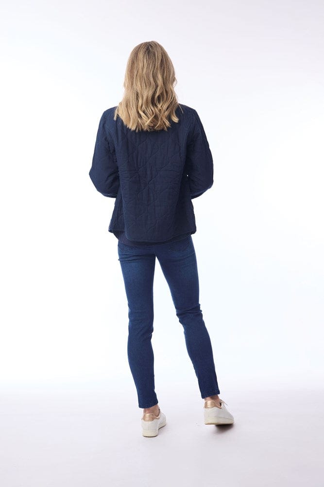 Load image into Gallery viewer, Orientique Womens Quilted Jacket - Navy
