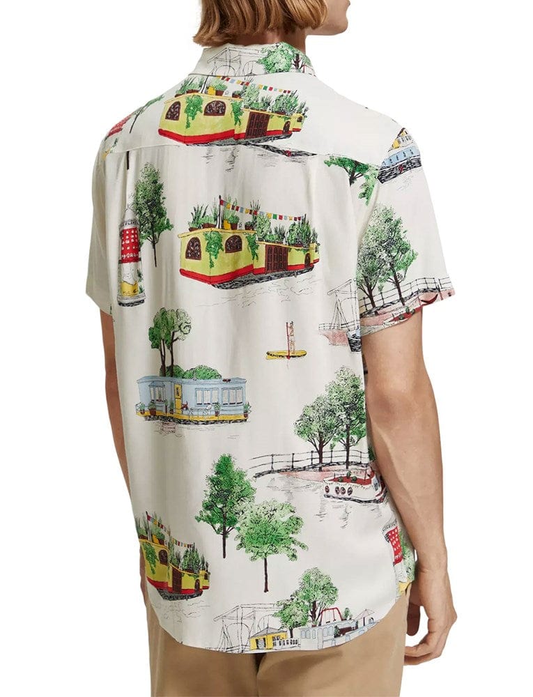 Load image into Gallery viewer, Scotch &amp; Soda Mens Viscose All Over Printed Shirt
