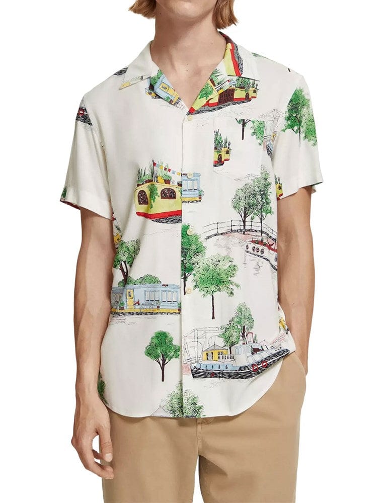 Load image into Gallery viewer, Scotch &amp; Soda Mens Viscose All Over Printed Shirt
