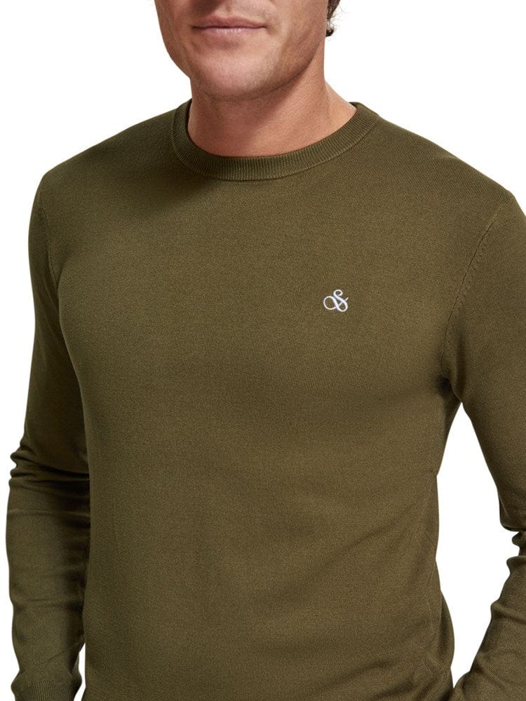 Load image into Gallery viewer, Scotch &amp; Soda Mens Pullover Crewneck - Algae
