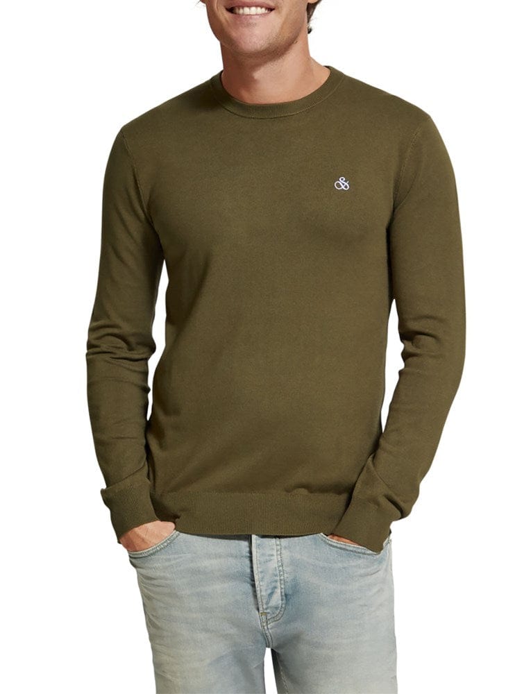 Load image into Gallery viewer, Scotch &amp; Soda Mens Pullover Crewneck - Algae
