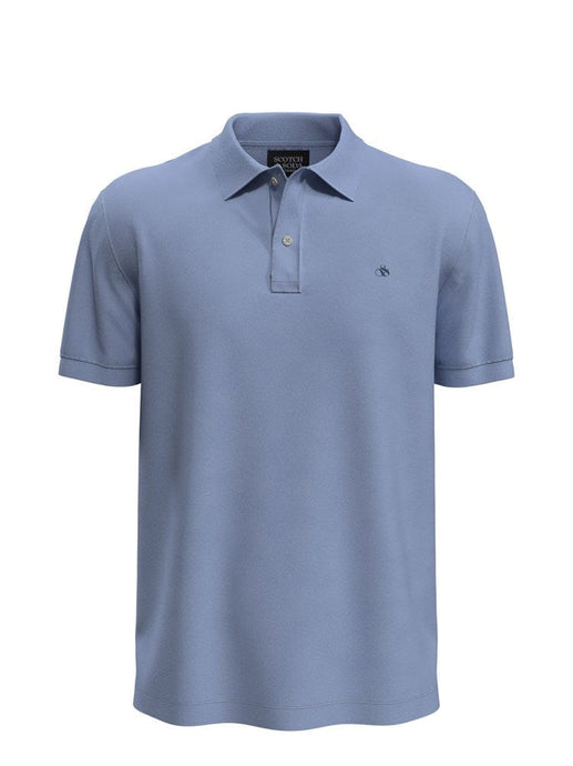 Scotch & Soda Mens Organic Cotton Pique Polo