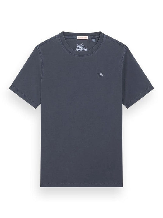 Scotch & Soda Mens Garment Dye Logo T-Shirt