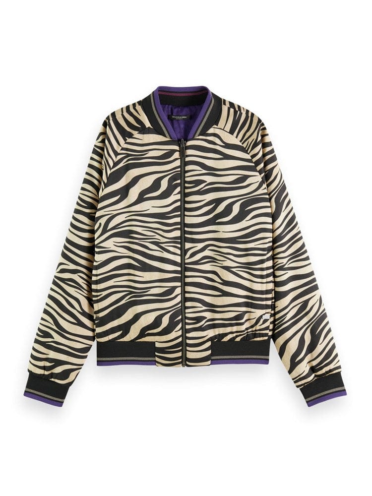 Load image into Gallery viewer, Scotch &amp; Soda Womens Reversible Printed Bomber
