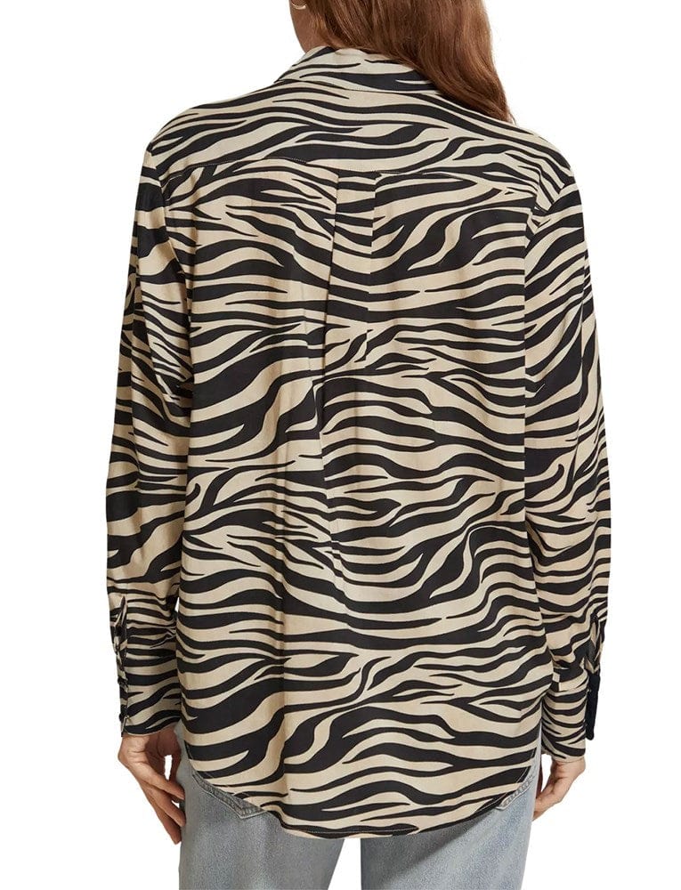 Load image into Gallery viewer, Scotch &amp; Soda Womens Relaxed Fit Shirt-Animal Print
