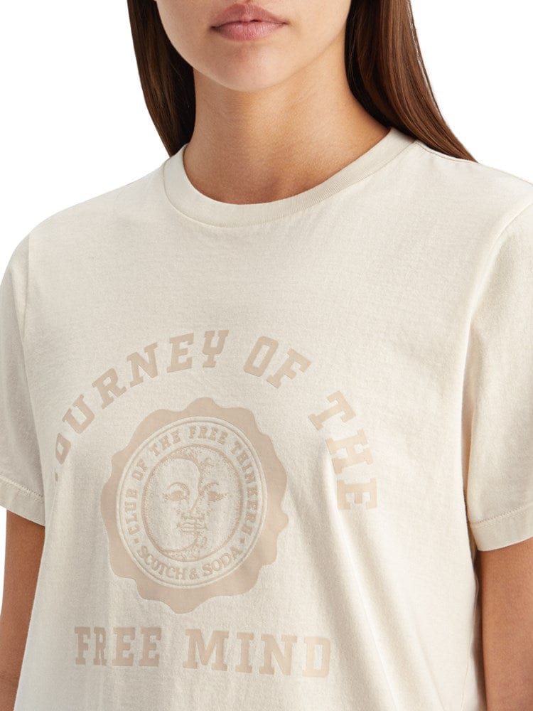 Load image into Gallery viewer, Scotch &amp; Soda Womens Regular Fit Tee With Artwork
