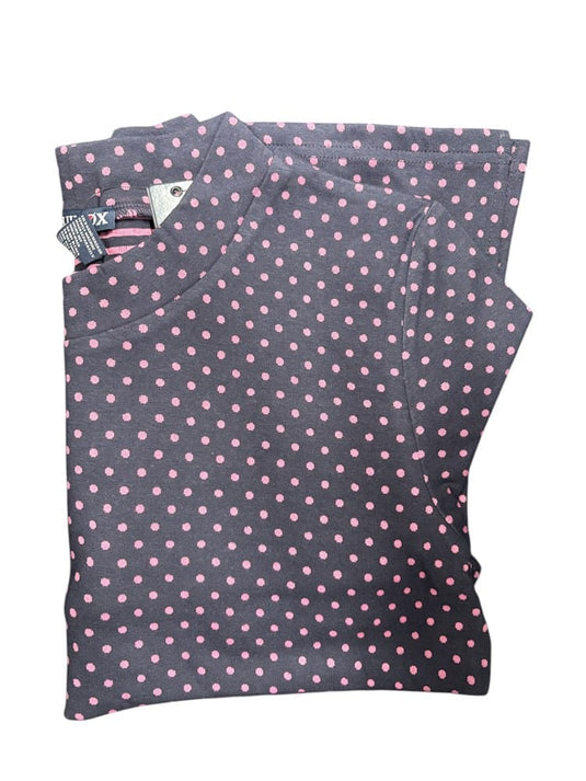 Equinox Womens Long Sleeve Polka Dot Shirt