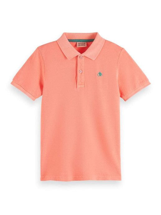 Scotch & Soda Kids Garment-dyed Pique Polo