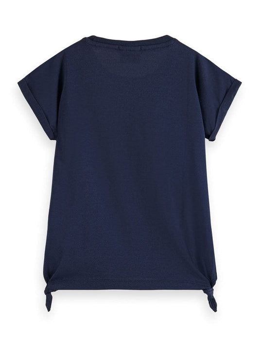 Scotch & Soda Kids Side Knot Relaxed Fit T-Shirt