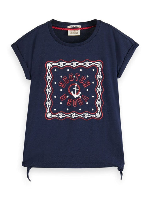 Scotch & Soda Kids Side Knot Relaxed Fit T-Shirt