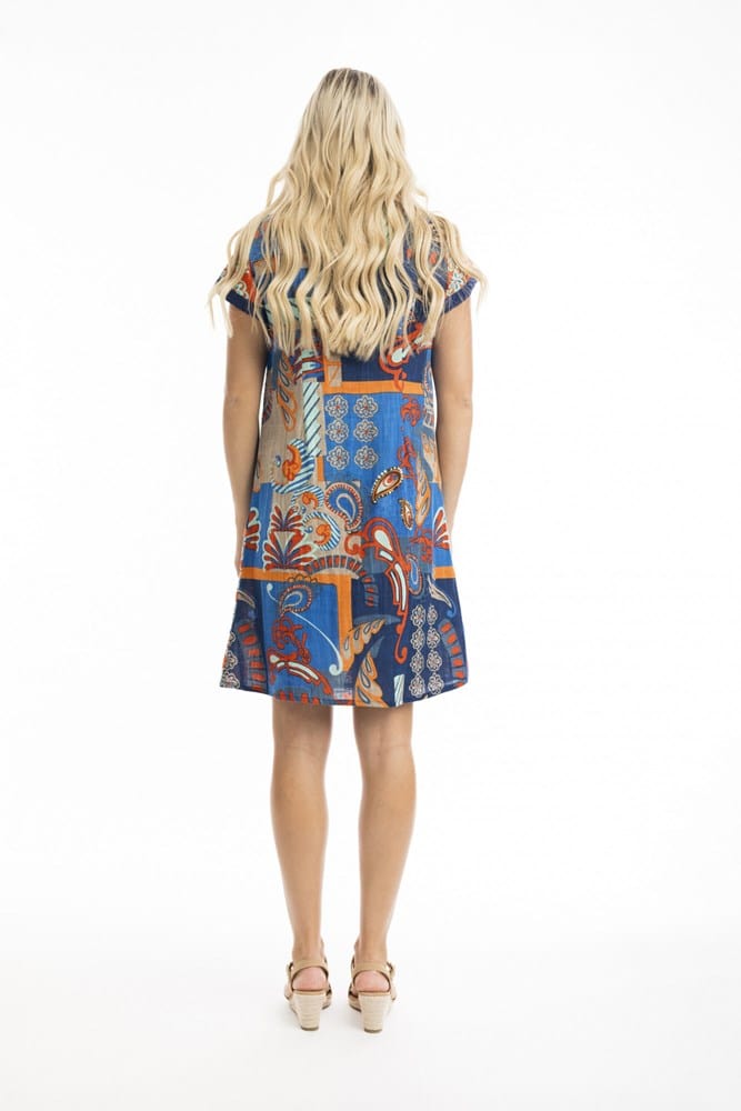 Load image into Gallery viewer, Orientique Womens Camps Bay Patch Dress
