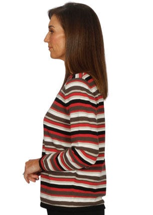 Load image into Gallery viewer, Sportswave Womens Yarn Dyed Cotton Stripe Crew
